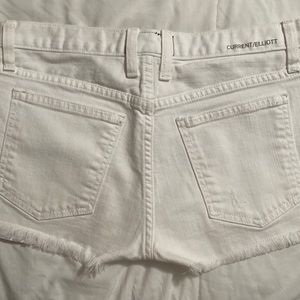 Current Elliott - White denim shorts